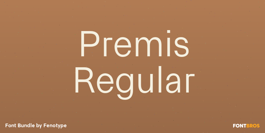 Premis Regular Font Poster #1