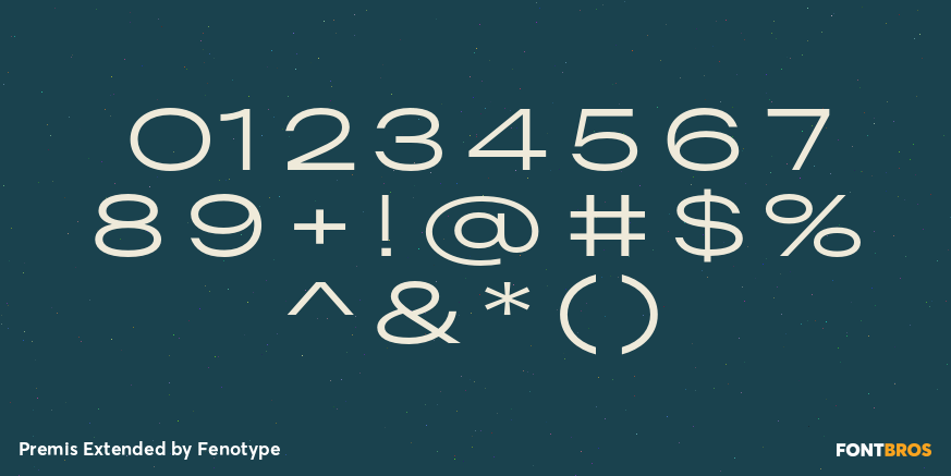 Premis Extended Font Poster #1