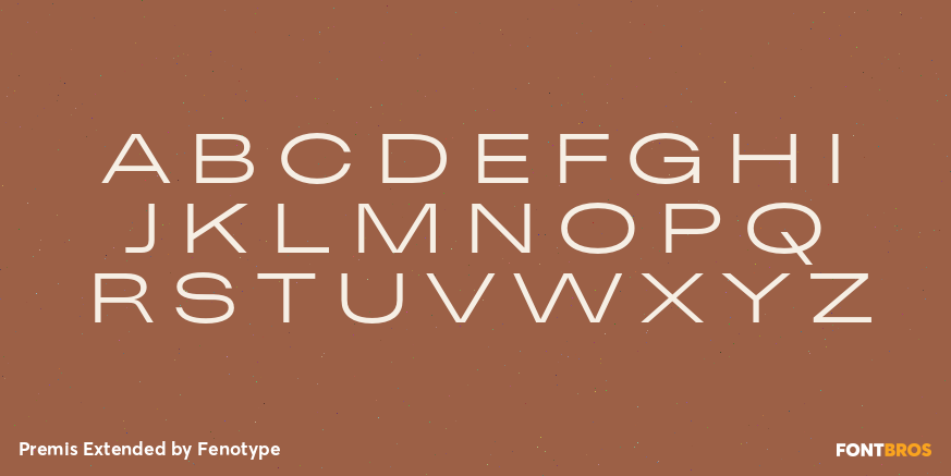 Premis Extended Font Poster #1