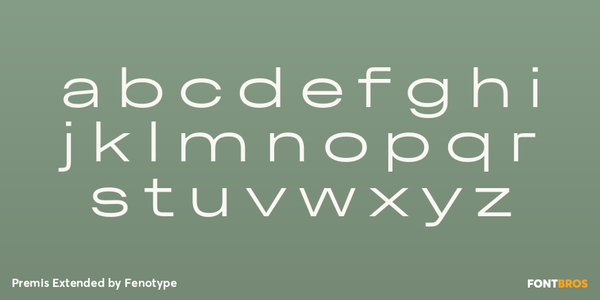 Premis Extended Font Poster #1