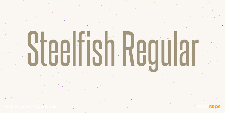 Steelfish Regular Font Poster #1