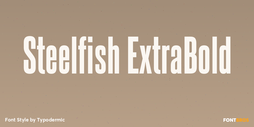 Steelfish ExtraBold Font Poster #1