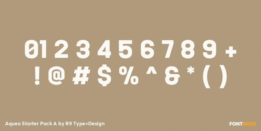 Aqueo Starter Pack A Font Poster #4