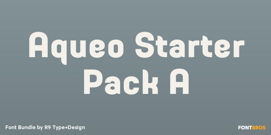 Aqueo Starter Pack A Font Poster #1