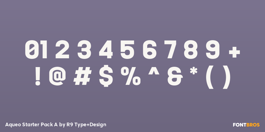 Aqueo Starter Pack A Font Poster #4