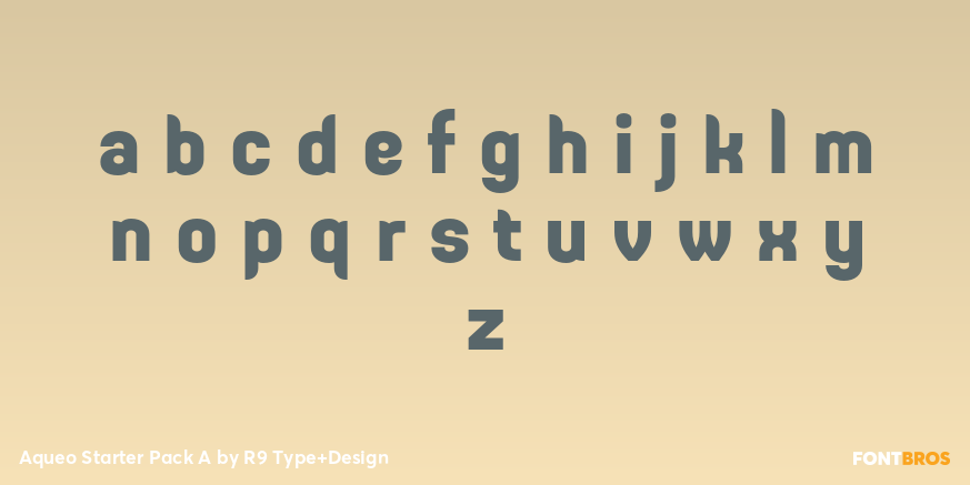 Aqueo Starter Pack A Font Poster #3