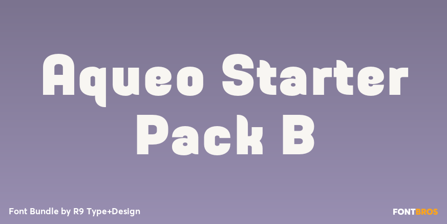 Aqueo Starter Pack B Font Poster #1