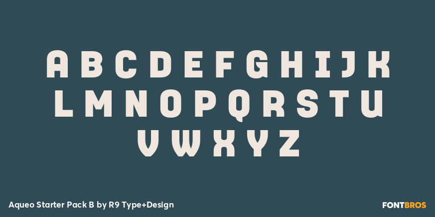 Aqueo Starter Pack B Font Poster #2