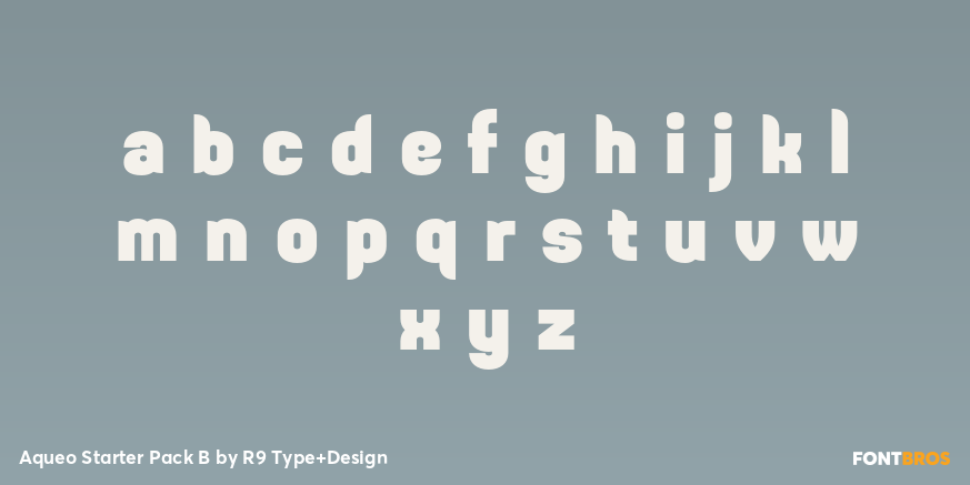 Aqueo Starter Pack B Font Poster #3