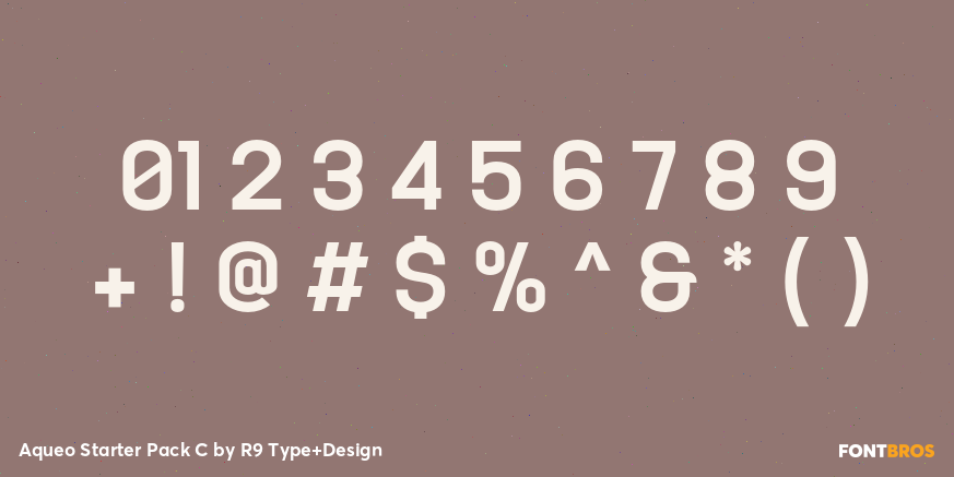 Aqueo Starter Pack C Font Poster #4