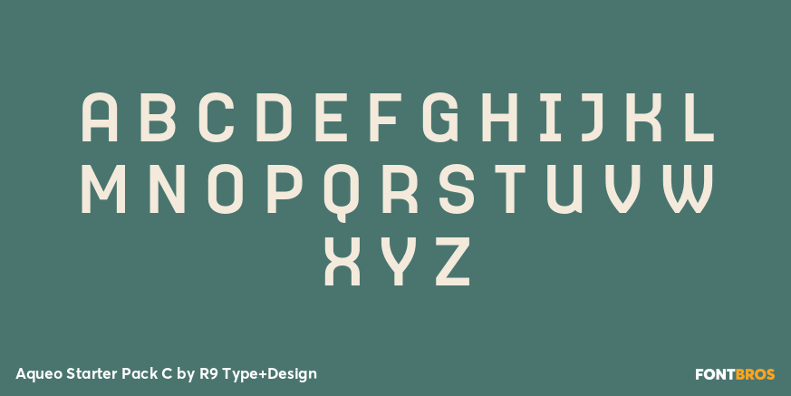 Aqueo Starter Pack C Font Poster #2