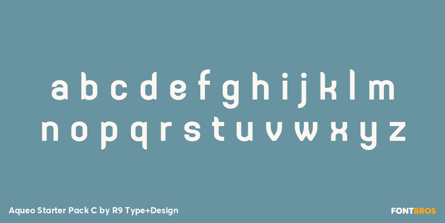 Aqueo Starter Pack C Font Poster #3