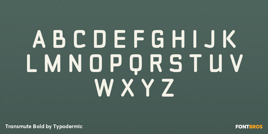 Transmute Bold Font Poster #2