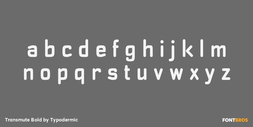 Transmute Bold Font Poster #3