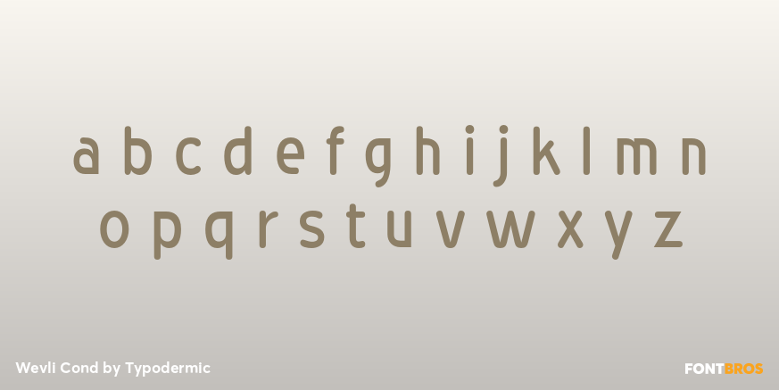 Wevli Cond Font Poster #3
