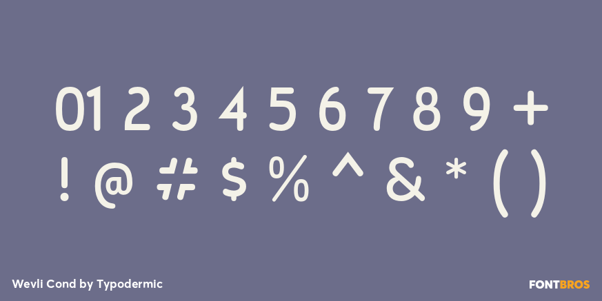 Wevli Cond Font Poster #4