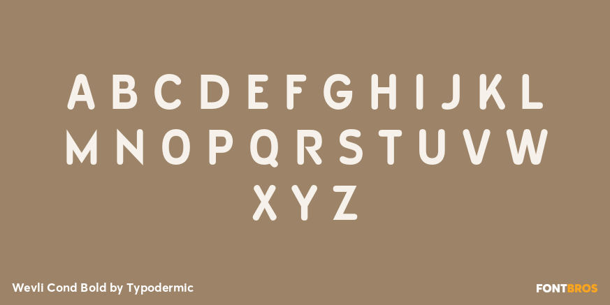 Wevli Cond Bold Font Poster #2