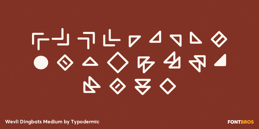 Wevli Dingbats Medium Font Poster #1