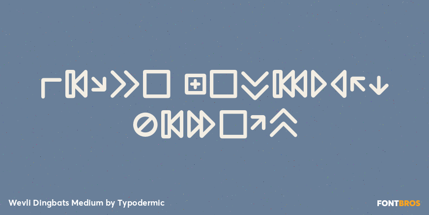 Wevli Dingbats Medium Poster