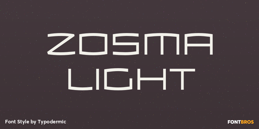 Zosma Light Font Poster #1