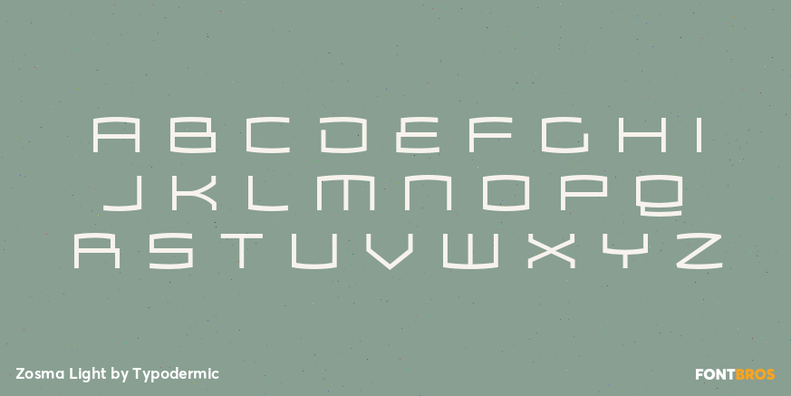Zosma Light Font Poster #2