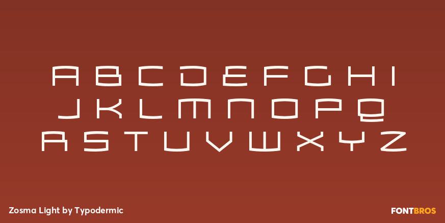Zosma Light Font Poster #1