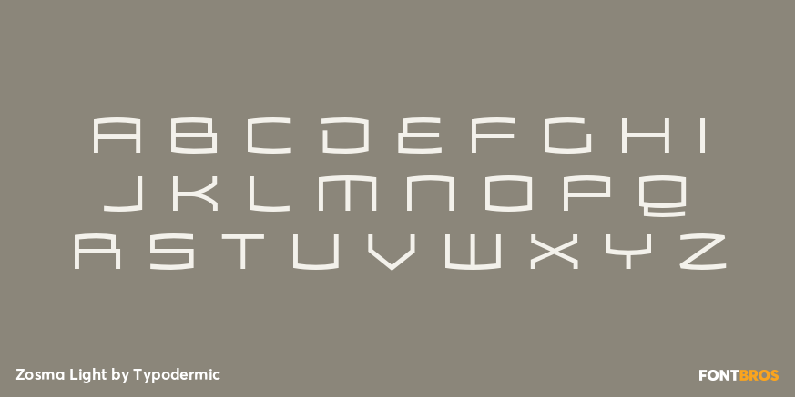Zosma Light Font Poster #1