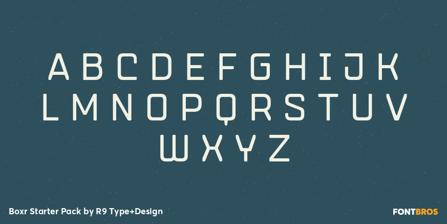 Boxr Starter Pack Font Poster #1