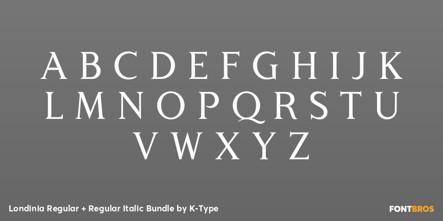 Londinia Regular + Regular Italic Bundle Font Poster #2