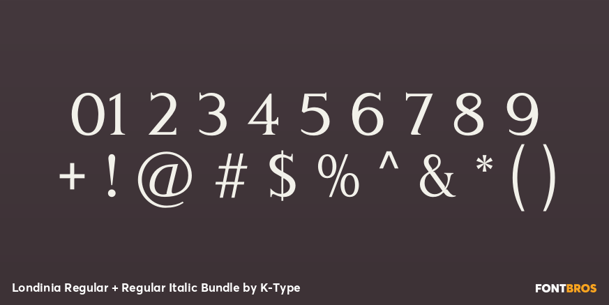 Londinia Regular + Regular Italic Bundle Font Poster #4