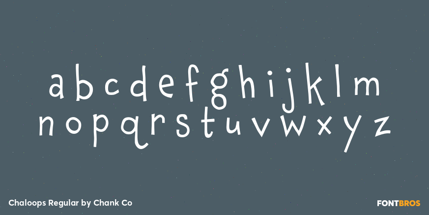 Chaloops Regular Font Poster #3