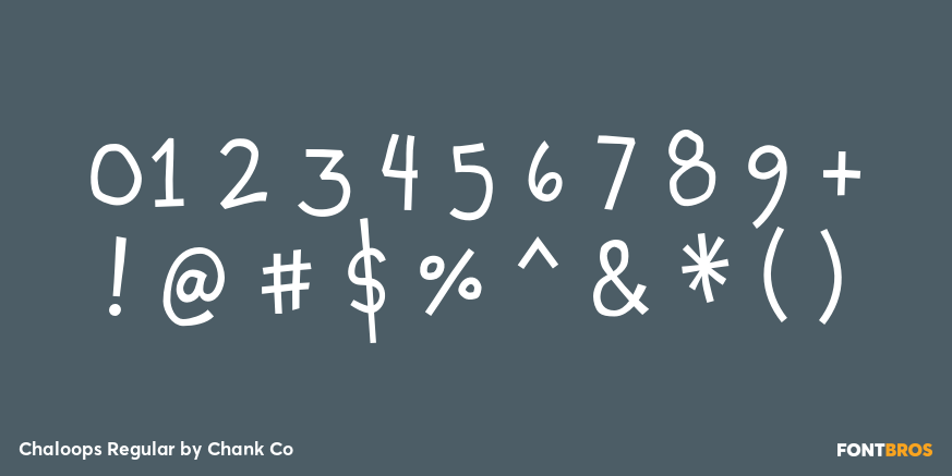 Chaloops Regular Font Poster #4