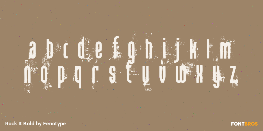 Rock It Bold Font Poster #3