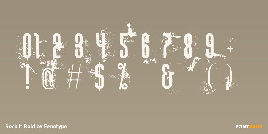 Rock It Bold Font Poster #4