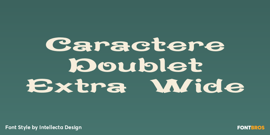 Caractere Doublet Extra Wide Poster