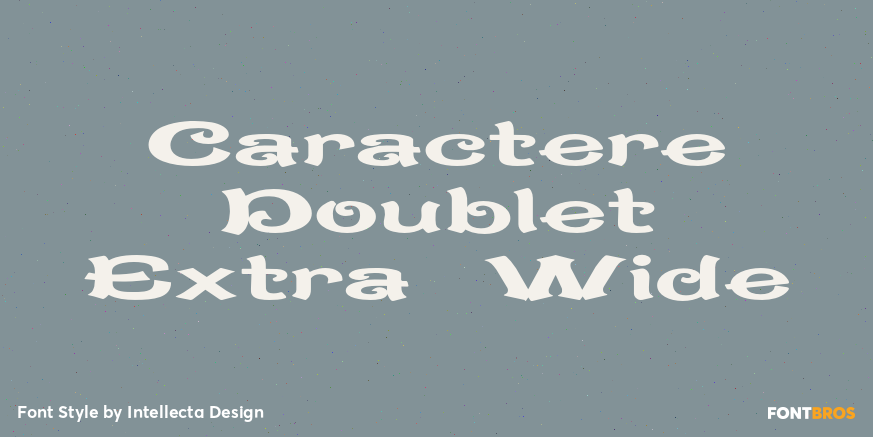 Caractere Doublet Extra Wide Poster