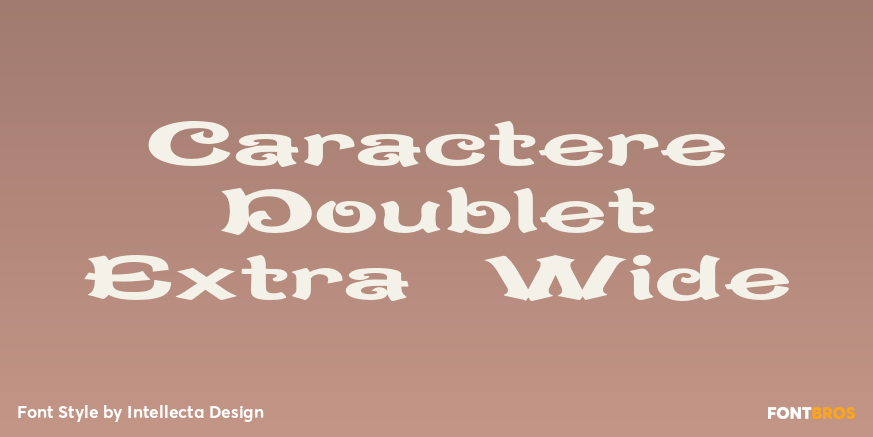 Caractere Doublet Extra Wide Poster