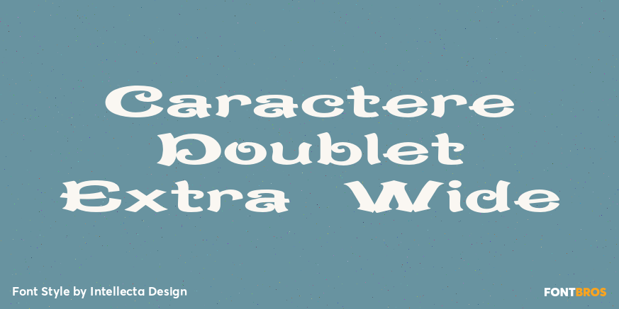 Caractere Doublet Extra Wide Poster