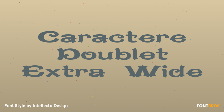 Caractere Doublet Extra Wide Poster