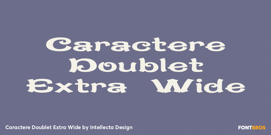 Caractere Doublet Extra Wide Poster