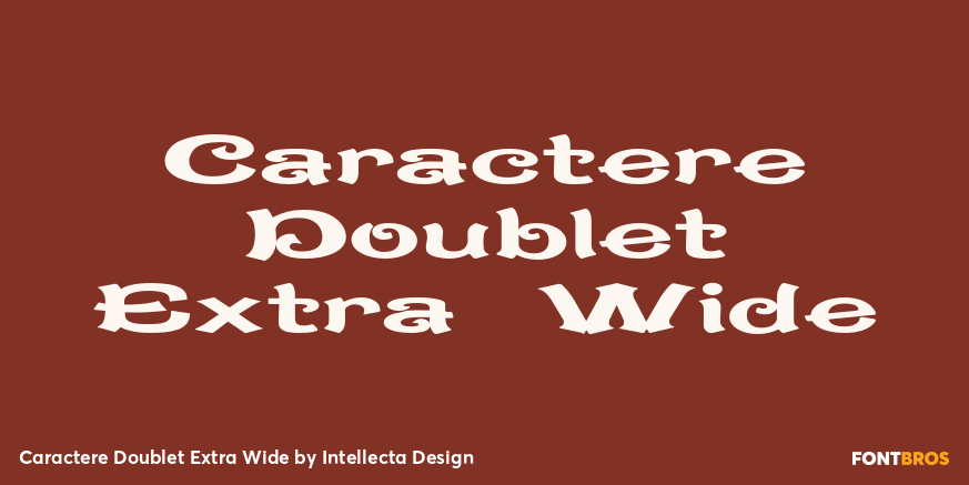 Caractere Doublet Extra Wide Poster