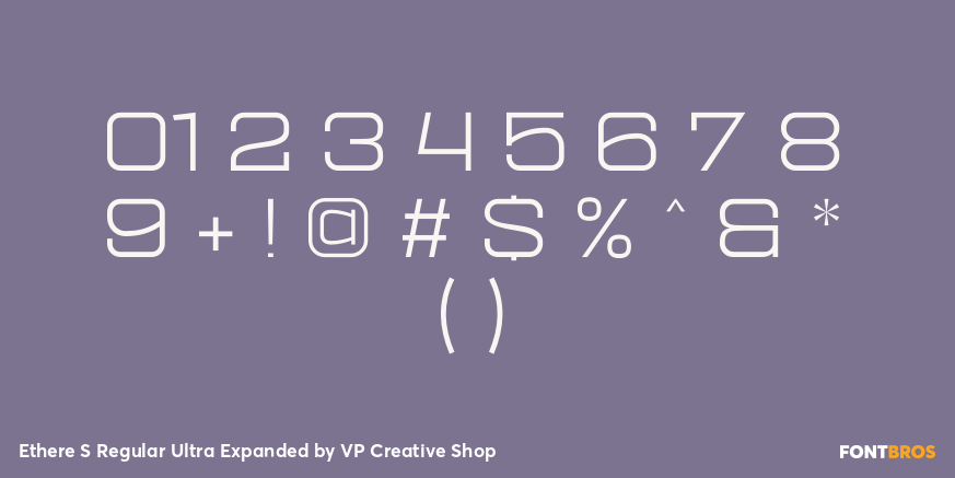 Ethere S Regular Ultra Expanded Font Poster #1