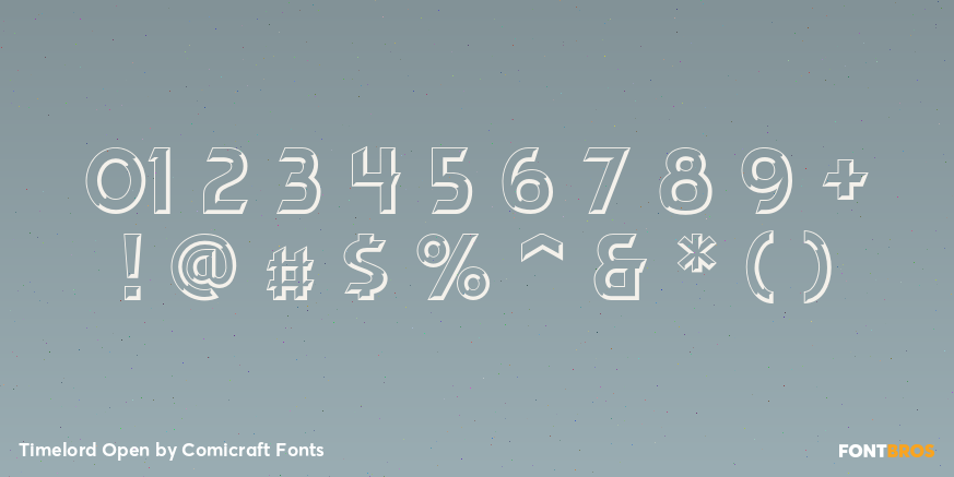 Timelord Open Font Poster #1