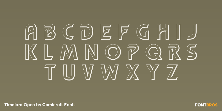 Timelord Open Font Poster #2