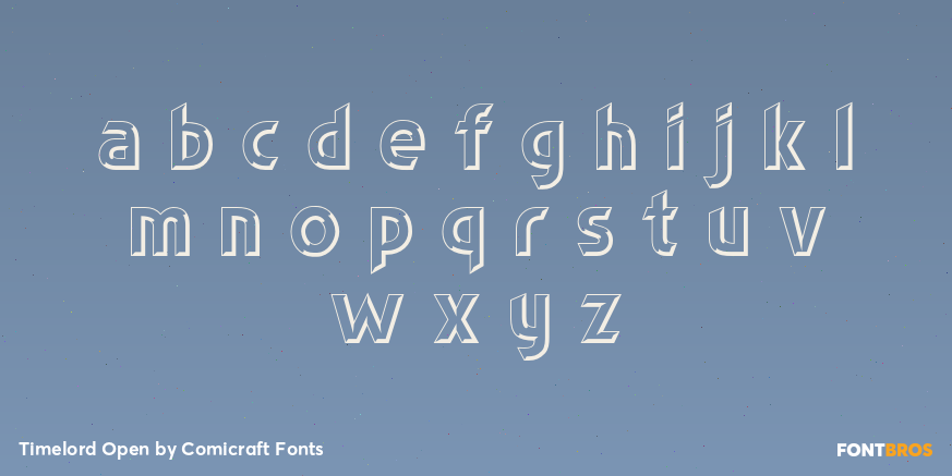 Timelord Open Font Poster #3