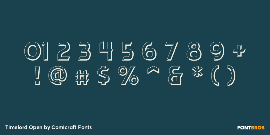 Timelord Open Font Poster #4