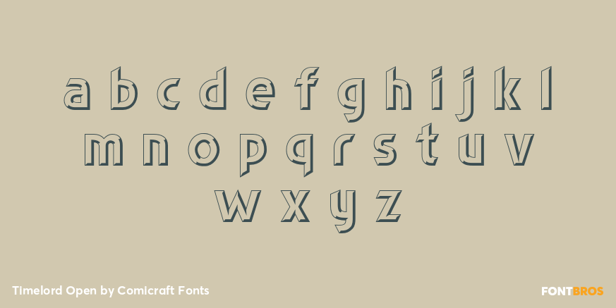 Timelord Open Font Poster #1