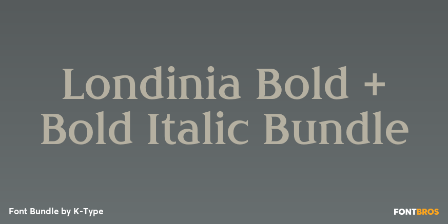 Londinia Bold + Bold Italic Bundle Poster