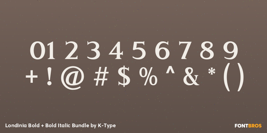Londinia Bold + Bold Italic Bundle Font Poster #4