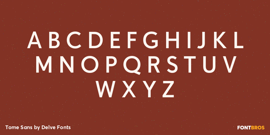 Tome Sans Font Poster #2